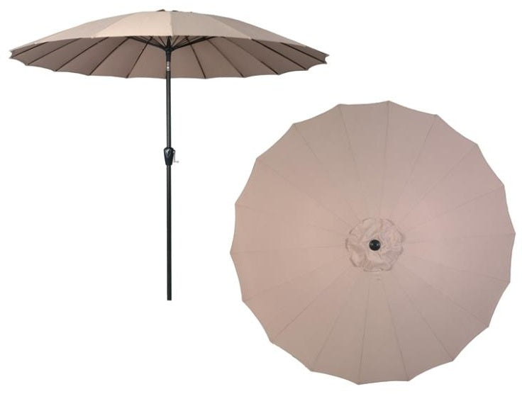 Seasonal Trends 69865 Outdoor Patio Umbrella, Aluminum Base, Taupe