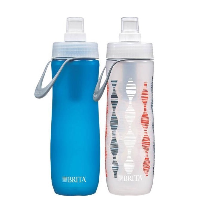 Brita 35559 Squeezable Water Filtration Bottle, 20 Oz