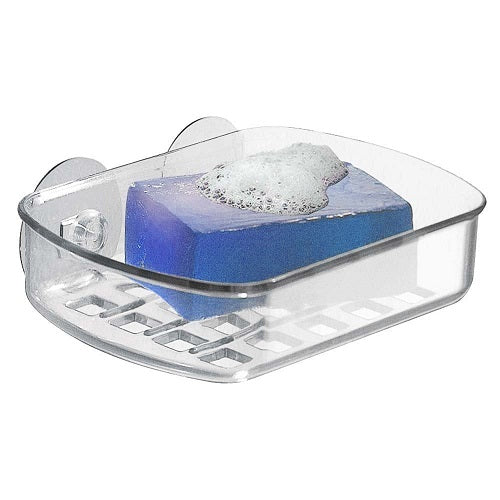 InterDesign 19600 Suction Soap Dish, Clear