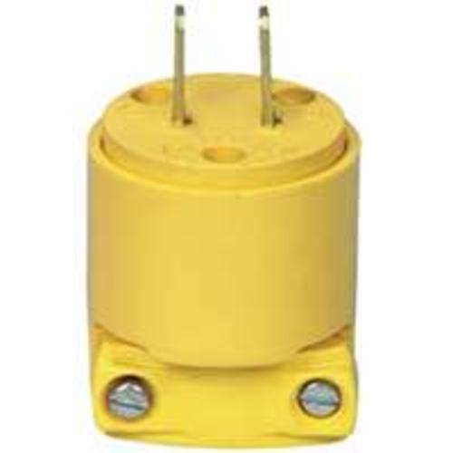 Cooper Wiring 4862-BOX Vinyl Nema Plug, 15 Amp, 125 Volt, Yellow