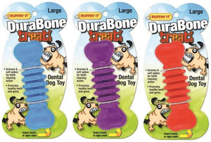 Ruffin' It 80505 Dura-Bone Rubber Dental Toy, Large