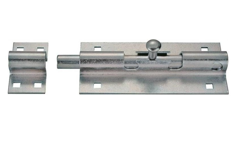 Prosource BH-104-PS Barrel Bolt Lockable, Zinc, 6"