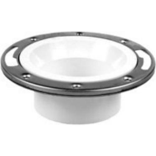 Oatey 43495 PVC Closet Flange Without Test Cap