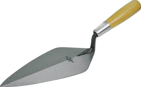 Marshalltown 33 10 Narrow London Brick Trowel, 10", Wooden Handle