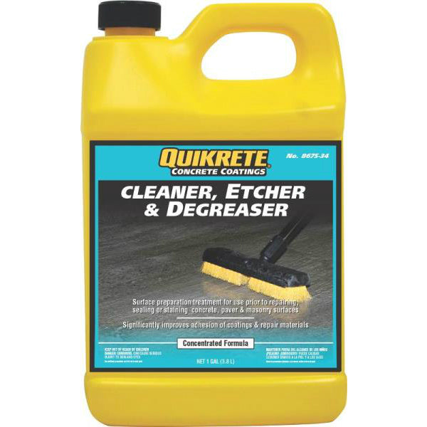 Quikrete 8675-34 Concrete Cleaner, Etcher & Degreaser, Gallon