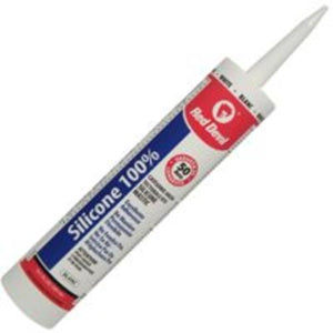 Red Devil 0117CA Slicone Sealant E/Fr, White, 9 Oz