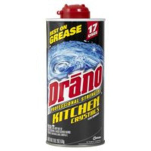 Drano 20113 Crystal Drano, Kitchen Crystals Clog, 18 Oz