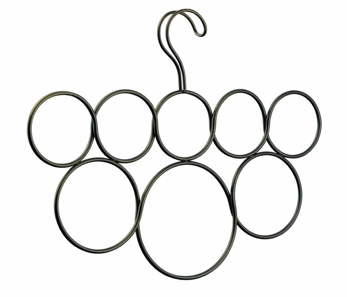 InterDesign 06731 Classico Scarf Holder, Bronze, 8 Loops