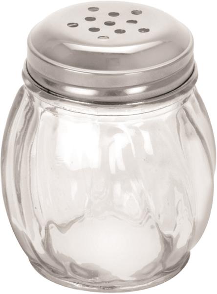 Anchor Hocking 62424C Glass Cheese Shaker with Stainless Steel Lid, 6 Oz