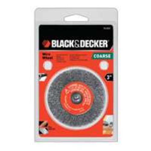 Black & Decker 70-603 Crimped Wire Wheel, 3" x 1/4"