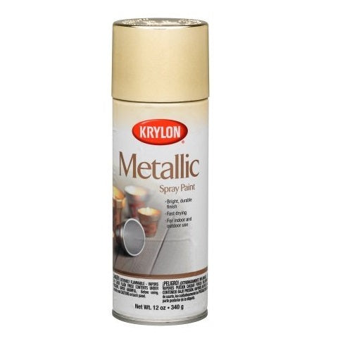 Krylon 1706 Aerosol Spray Paint, Gold Metallic, 12 Oz