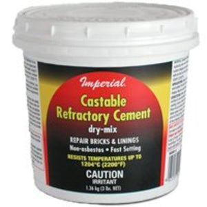 Imperial KK0062 Castable Refractory Cement, 12"