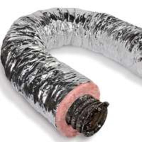LL Building F6IFD8X300 Insulated Flexible Air Duct R6 Silver Jacket, 8" x 25&#039;