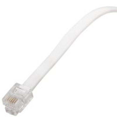 Zenith TL1007W White Telephone Line Cord, 7&#039;