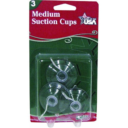 Adams 6500-74-1043 Christmas Suction Cup Hooks, 1-3/4"