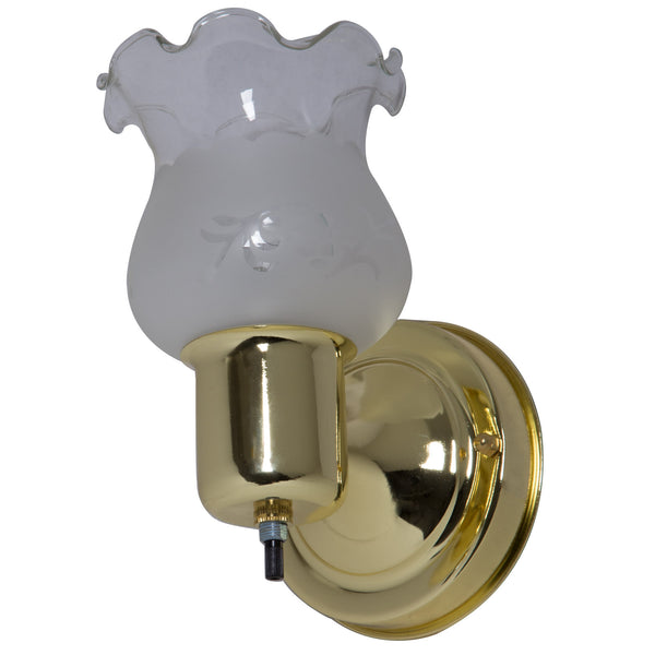 Boston Harbor W22BB01-2349ECD3L One Light Wall Fixture, Polished Brass