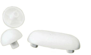 Plumb Pak PP836-41 Toilet Seat Bumper Sets, Plastic