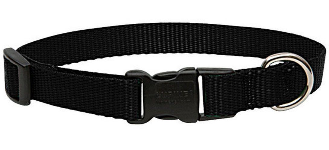 Lupine 27502 Adjustable Dog Collar, 13"-22", Black