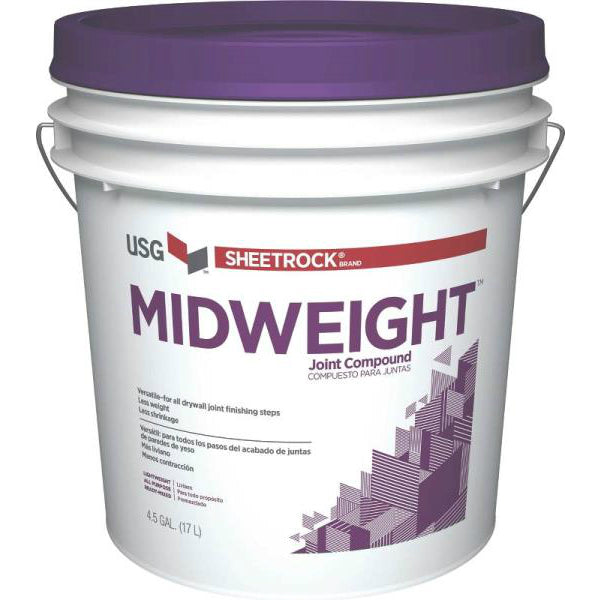 Sheetrock 380417 Midweight Joint Compound, 4.5 Gallon