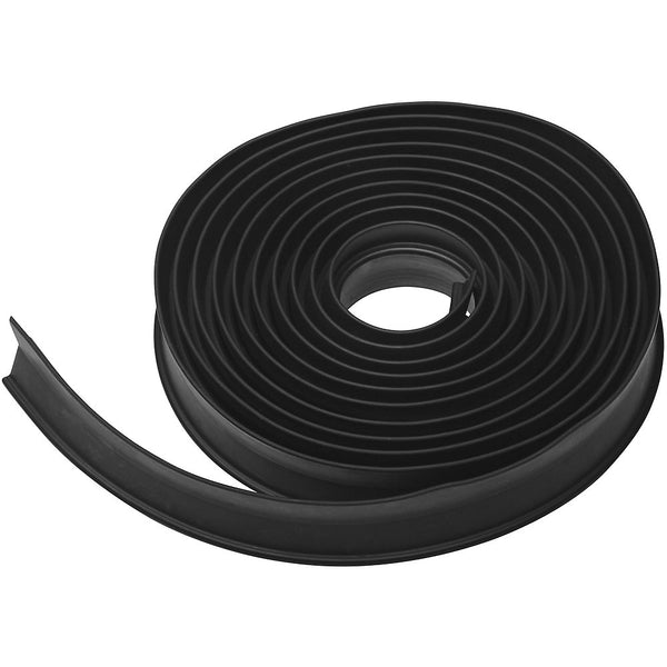 National Hardware N281-295 V7664 Garage Door Weatherstripping, Black, 16&#039;
