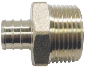 Apollo Valves APXMA341 PEX Male Adapter, Brass, 3/4" x 1"