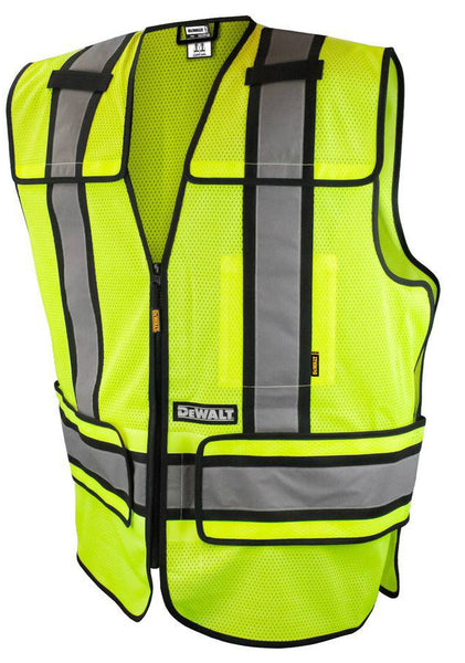 DeWalt DSV421-S/L Small/Large High Visibility Adjustable Breakaway Vest, Green
