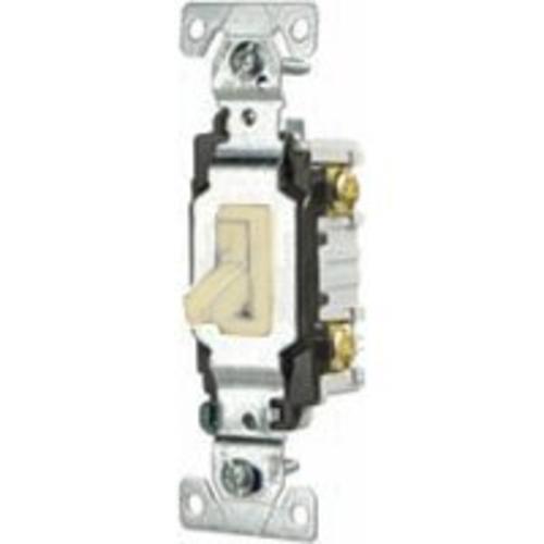 Cooper Wiring CSB115STV-SP Single Pole AC Toggle Switch, Ivory