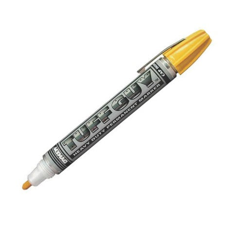 Dykem 44401 Felt Tip Permanent Marker, Yellow