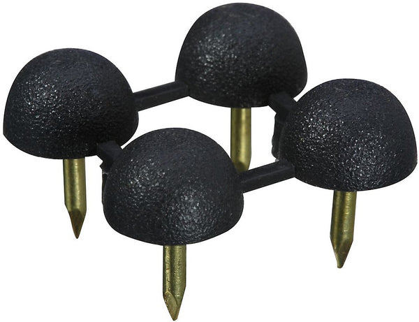 National Hardware N225-391 Bumpers Pad, 3/8", Black, 4/Pack