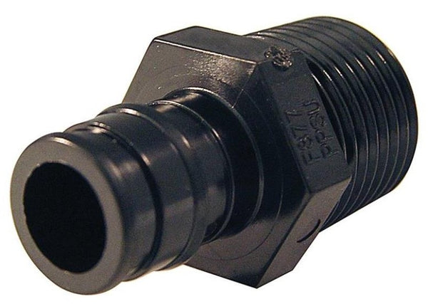 Apollo EPXPAM1210PK Pex-A Pipe Male Adapter, Poly Alloy, 1/2"