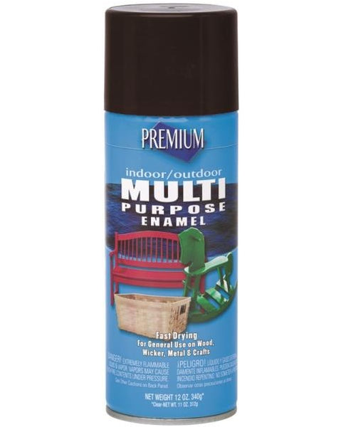 Premium MP1009 Multi-Purp Spray Paint 12 Oz., Rich Brown