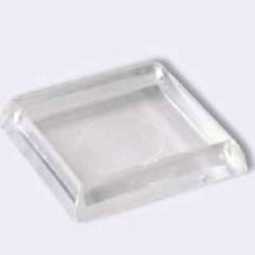 Shepherd Hardware 9089 Square Plastic Furniture Cup 1-7/8", Clear