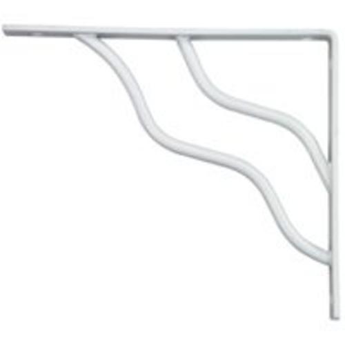 Stanley 25-0598 Modern Decorative Shelf Bracket 7"X8" - White
