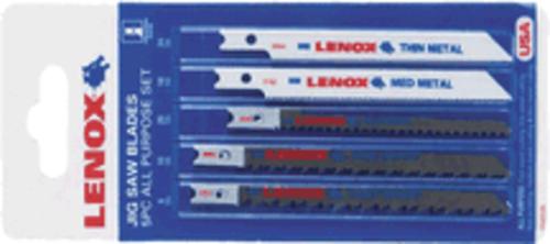 Lenox 20769-C543JA Universal Bi-Metal Jig Saw Blade Kit, 5 Piece