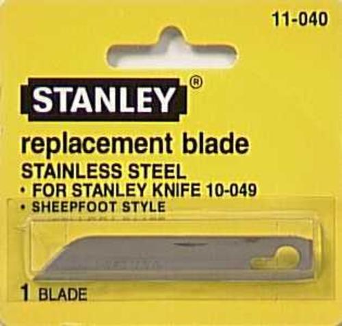Stanley 11-040 Pocket Knife Steel Replacement Blades, 2 9/16" Blade
