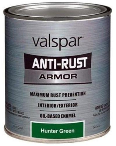 Valspar 044.0021844.005 Hunter Green Anti-rust Enamel, Quart