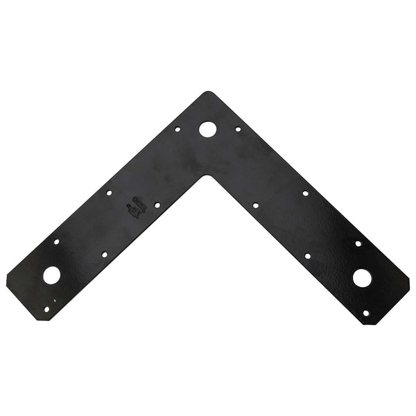 Stanley N266-474 Corner Plate, Black, 9" x 2" x 1/8"