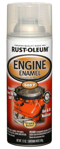 Rust-Oleum 248944 Automotive Engine Enamel Spray Paint, Clear, 12 Oz.