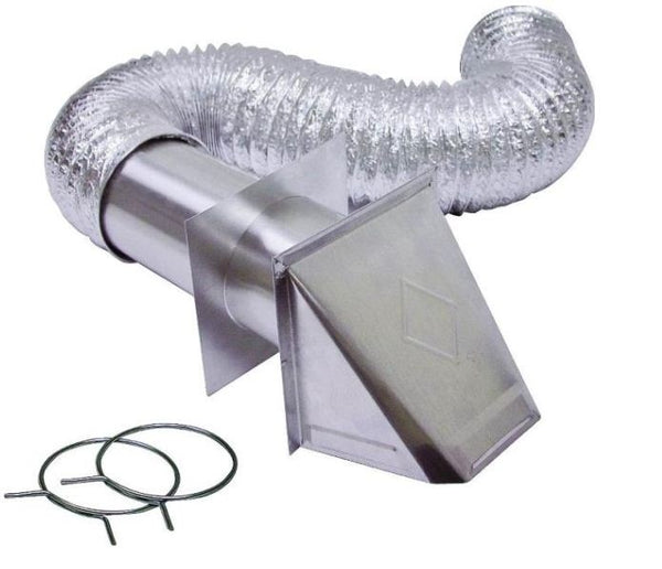 Lambro 280 Aluminum Duct with Tension Spring, 4" x 5'