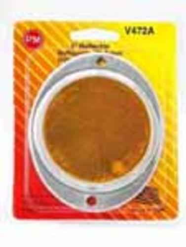 Peterson V472A Aluminum Oval Reflector, Amber, 3"