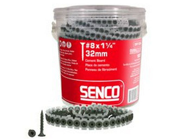 Senco 08T125W Square Drive Wafer with Nibs Cement Board Screws