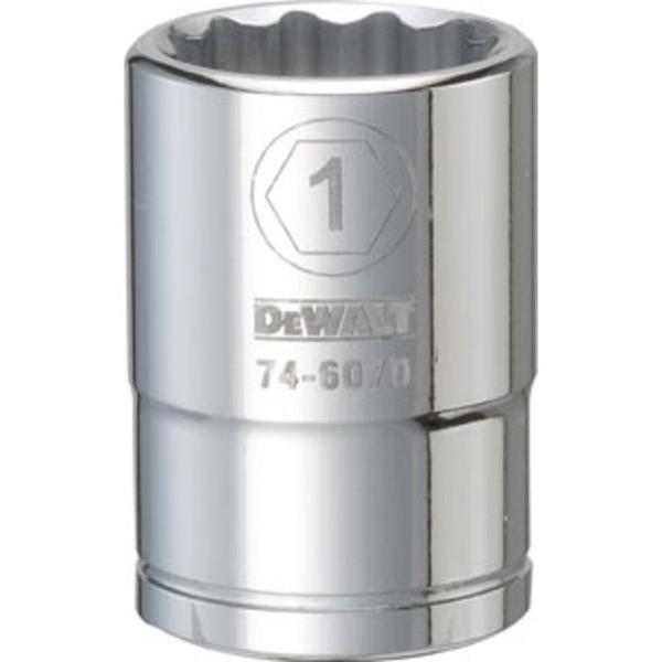 DeWalt DWMT74607OSP SAE 12 Point Socket, 3/4" Drive, 1"