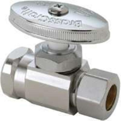 Brass Craft OR32X C1 Water Supply Line Straight Stop Valve, 1/2"x1/2"