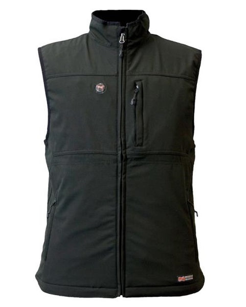 Mobile Warming MWJ13M01-MD-BLK Men Vinson Heated Vest, Medium, Black