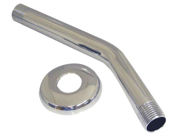 Danco 89179 Shower Arm With Flange, Brass, Chrome, 8" L