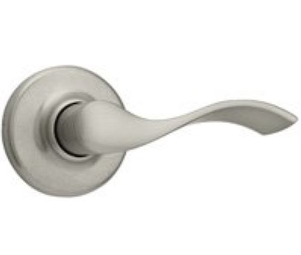 Kwikset 200BL-15 6AL Signature Non-Handed Reversible Universal Wave Door Lever Lockset, Satin Nickel