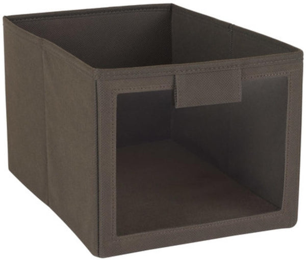 Closetmaid 25068 Fabric Bin with Window, Brown