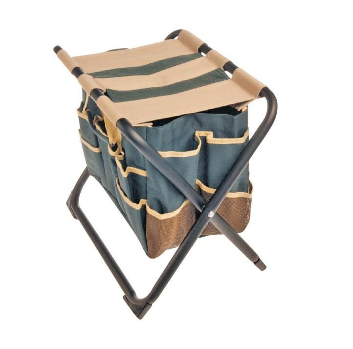 Landscapers Select 5210 Folding Garden Stool, Steel/Canvas