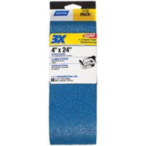 Norton 07660749274 Power Sanding Belt 4" x 24", Zirconia Alumina