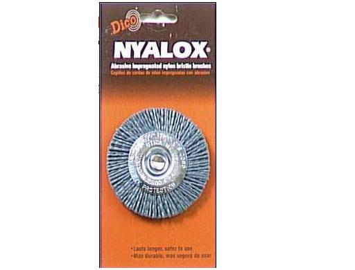 Dico Products 541-783-3 Nyalox Nylon Wheel Brush 3" - Medium/Fine